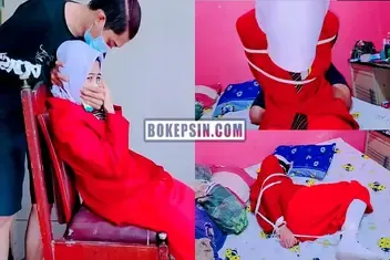Bokep Indo Ukhti ABG SMP Hijab Diikat BDSM Brutal